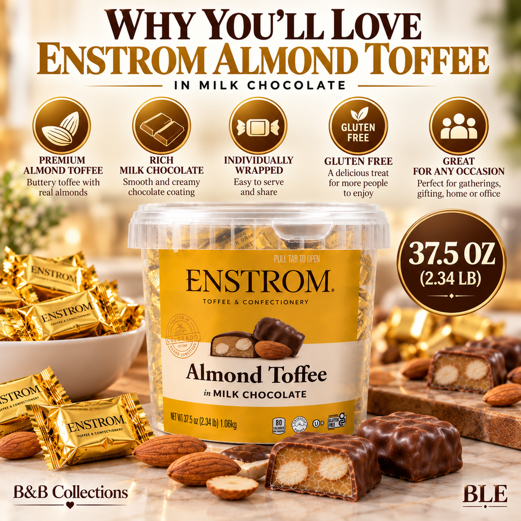Enstrom Almond Toffee Petites in Milk Chocolate, Individually Wrapped, 37.5 oz