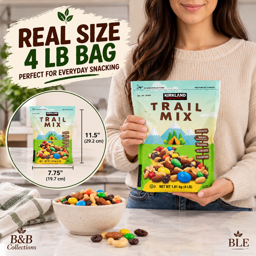 Kirkland Signature Trail Mix, 4 lb (64 oz) – Peanuts, Almonds, Cashews, Raisins & M&M's Milk Chocolate Candies, Sweet & Salty Snack Mix