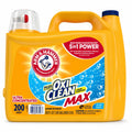 ARM & HAMMER Plus OxiClean MaAX Liquid Laundry Detergent, Fresh Scent, Ultra Concentrated 5-in-1 Power, 200 Loads, 200 fl oz