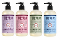 Mrs. Meyer’s Clean Day Hand Soap Variety Pack, 4-Pack, 16 fl oz Each, Rain Water, Birchwood, Peony & Compassion Flower, 64 fl oz Total