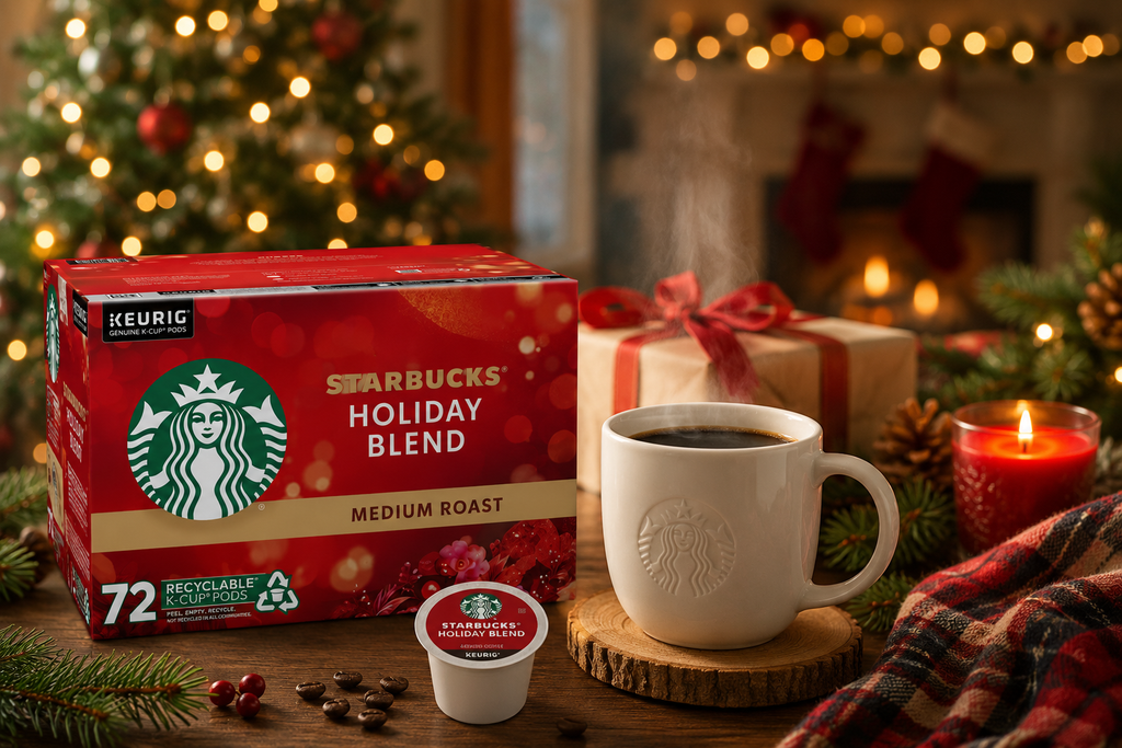 Starbucks Coffee Keurig K-Cup Pods Variety Pack, 72 Count, Medium Roast, Dark Roast & Seasonal Blend, 100% Arabica Coffee, Compatible with Keurig Brewers