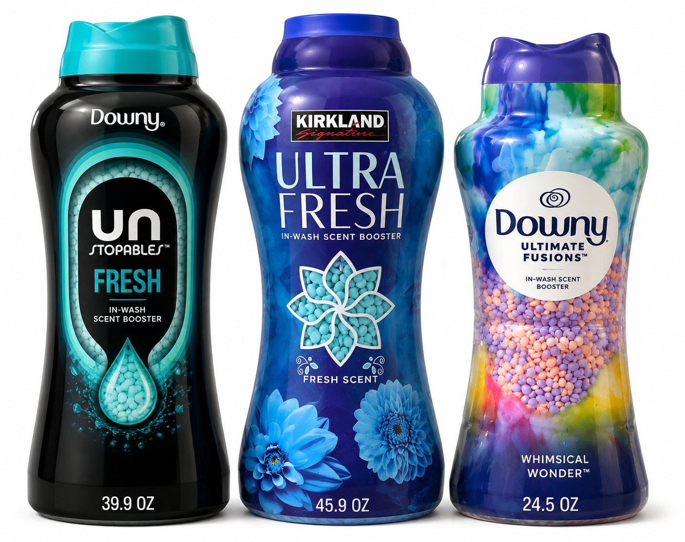 In-Wash Laundry Scent Booster Beads – Downy & Kirkland Signature | Multiple Scents & Sizes | HE Compatible