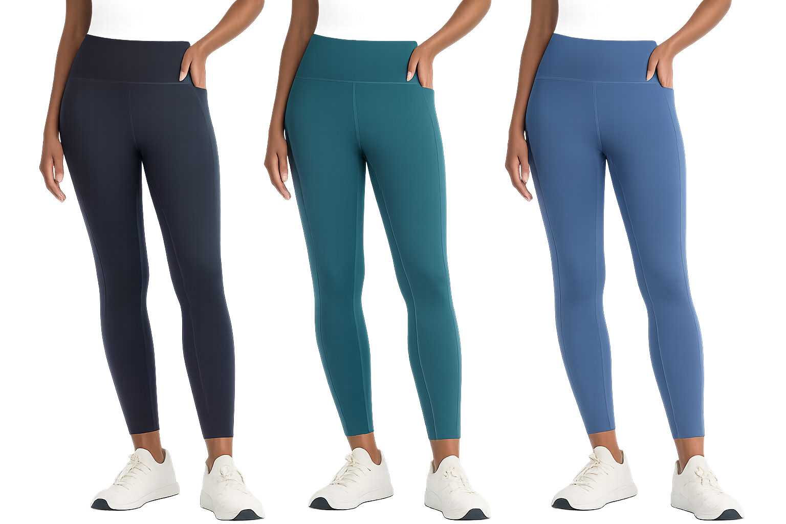 Danskin Women's Streamline Pocket Leggings | Multiple Colors & Sizes