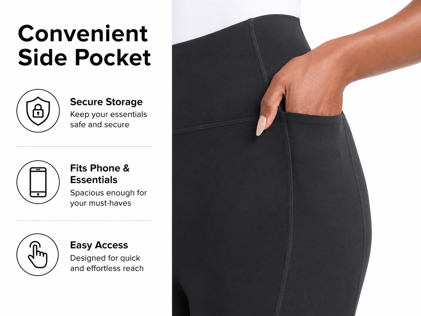 Danskin Women's Streamline Pocket Leggings | Multiple Colors & Sizes