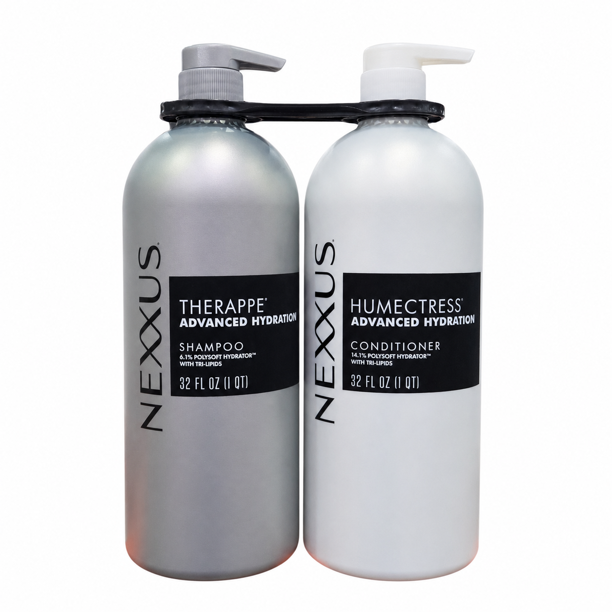 Nexxus Therappe & Humectress Advanced Hydration Shampoo and Conditioner Set, 32 fl oz Each, Deep Moisture System for Dry & Brittle Hair