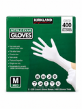Kirkland Signature Nitrile Exam Gloves, Powder-Free, 400 Count (2 x 200), Disposable Multipurpose Gloves, Available in Small, Medium, Large & X-Large