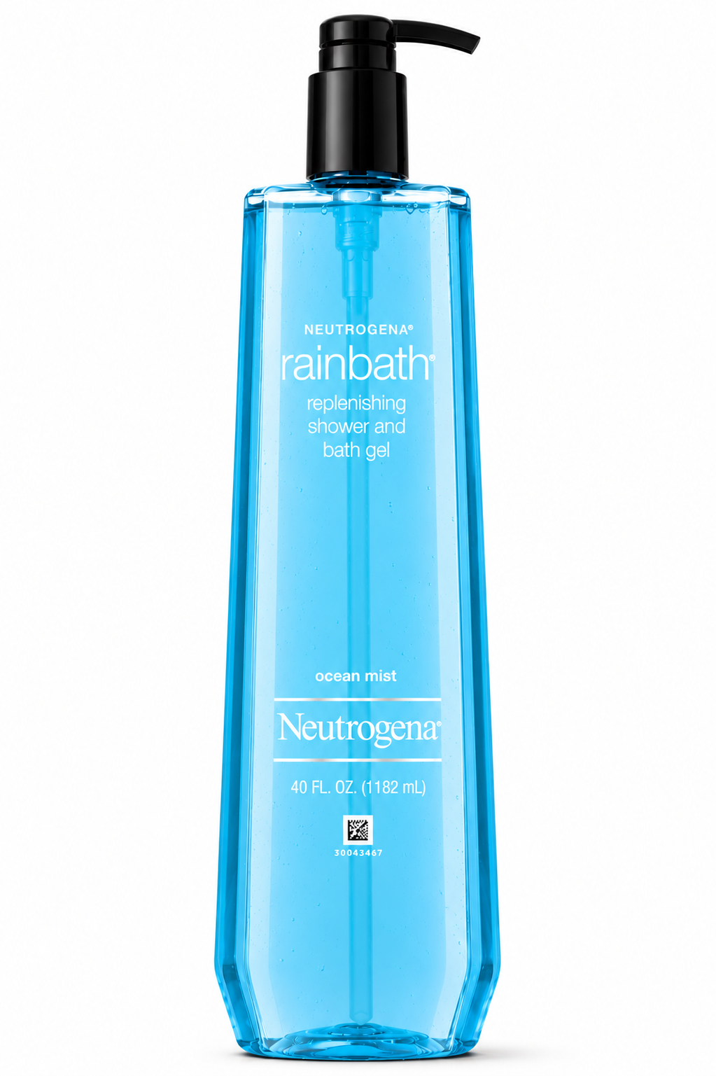 Neutrogena Rainbath Shower & Bath Gel, 40 fl oz, Moisturizing Body Wash, Rich Lather, Multi-Purpose Bath & Shower Cleanser, Original Scent or Ocean Mist Fragrance, Pump Bottle