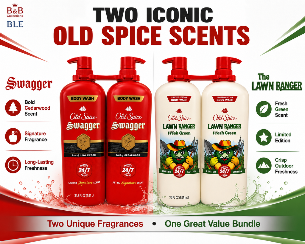 Old Spice Body Wash Twin Pack, Men's Body Wash, Pump Bottles, Multiple Scents Available