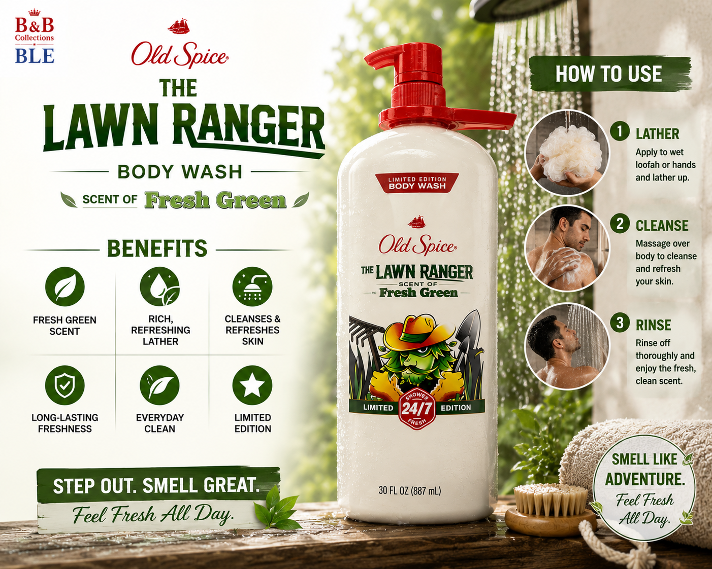 Old Spice Body Wash Twin Pack, Men's Body Wash, Pump Bottles, Multiple Scents Available