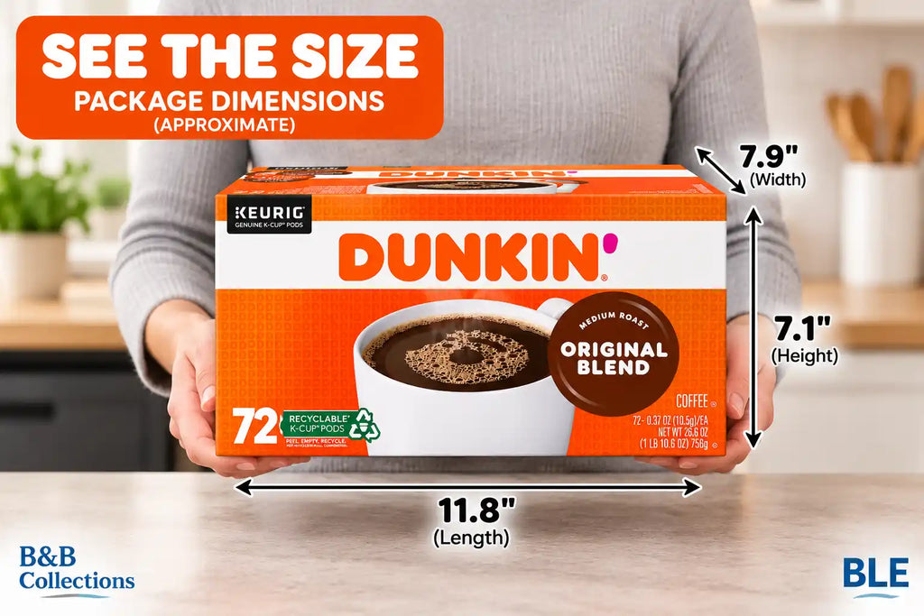 Dunkin' Original Blend Medium Roast Coffee, Genuine Keurig K-Cup Pods, Smooth & Rich Flavor, 72 Count