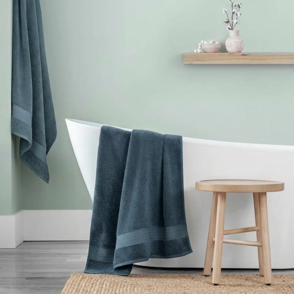 Purely Indulgent 6-Piece Towel Set, 2 Bath Towels 30×58 in, 2 Hand Towels 16×30 in & 2 Washcloths 13×13 in, 5 Color Options