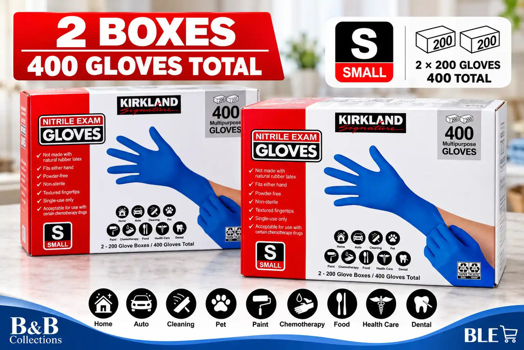 Kirkland Signature Nitrile Exam Gloves, Powder Free, Small (400 Count)