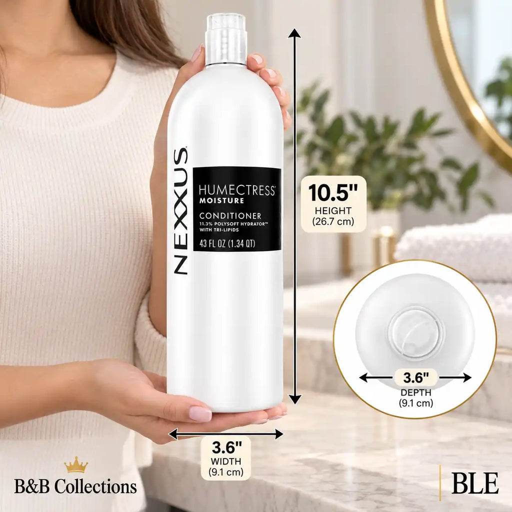 Nexxus Humectress Moisture Conditioner, 43 fl oz (1.34 QT), with 11.3% Polysoft Hydrator and Tri-Lipids, Moisturizing Hair Conditioner