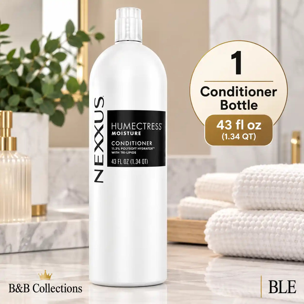 Nexxus Humectress Moisture Conditioner, 43 fl oz (1.34 QT), with 11.3% Polysoft Hydrator and Tri-Lipids, Moisturizing Hair Conditioner