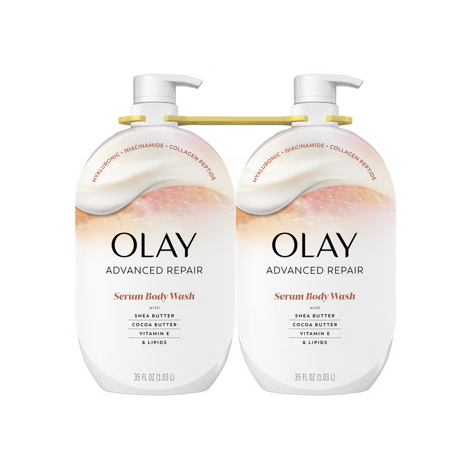 Olay Body Wash Variety Pack, Moisture Renewal Blend, Advanced Repair Serum & Essential Botanicals, Pump & Bottle Formulas, Multiple Scents and Sizes