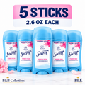 Secret Invisible Solid Antiperspirant Deodorant, Powder Fresh, pH Balanced, 5-Pack, 2.6 oz Each