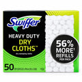 Swiffer Heavy Duty Dry Sweeping Cloth Refills, 50 Count, Textured Disposable Floor Cleaning Pads for Dust, Dirt & Hair