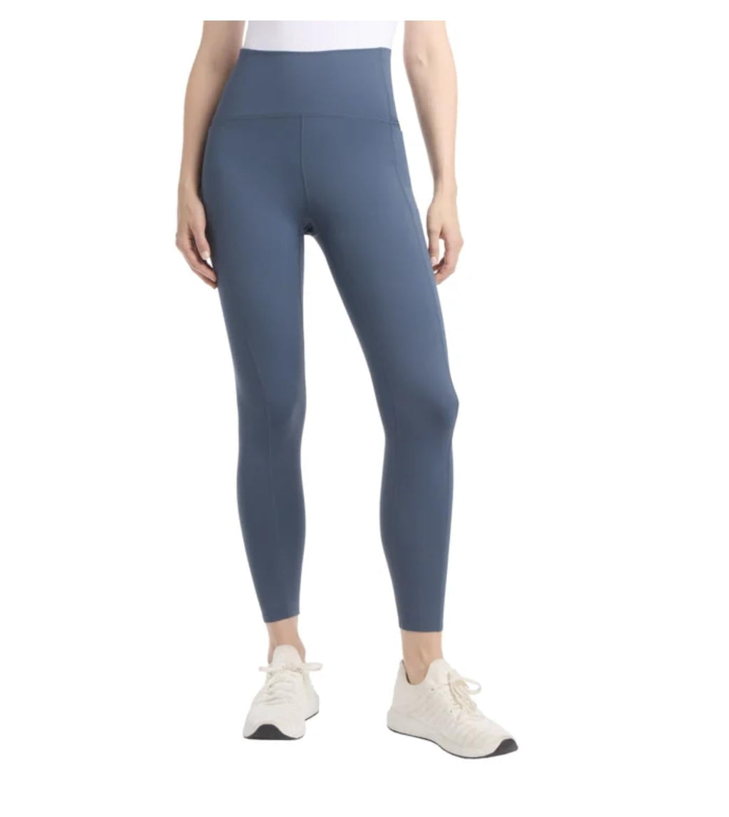 Danskin Women's Streamline Pocket Legging Pant (US, Alpha, Large, Regular, Regular, Light Navy (Blue))