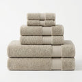 Purely Indulgent 6-Piece Towel Set, 2 Bath Towels 30×58 in, 2 Hand Towels 16×30 in & 2 Washcloths 13×13 in, 5 Color Options
