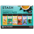 Stash Tea Essentials Variety Pack - 6 Flavor Assortment (Herbal, Black & Green Teas) - Non-GMO Verified - 180 Tea Bags Total