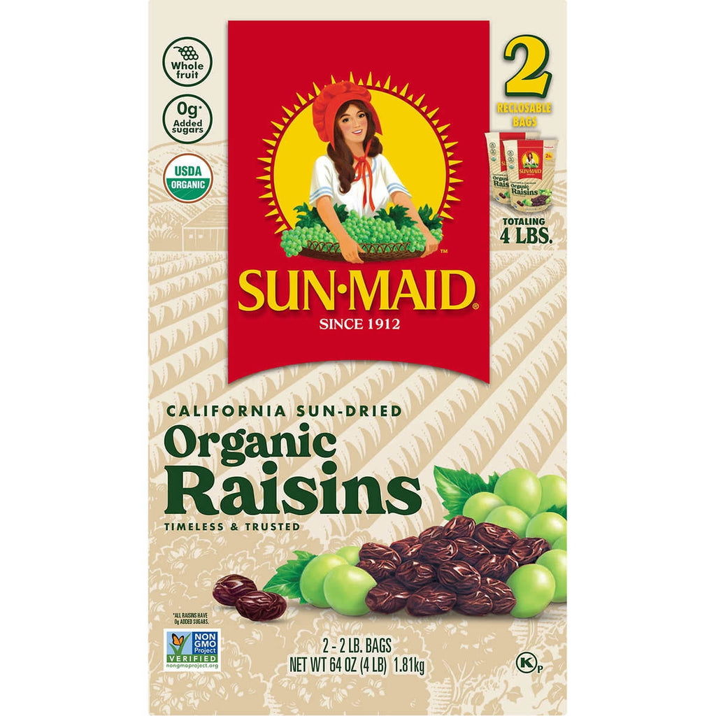 Sun Maid Organic Raisins 2 lb Bag