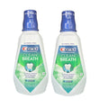 Crest Clean Breath Alcohol-Free Mouthwash, Spearmint Fresh, 1L (33.8 fl oz) Each, 2 Pack, Long-Lasting Fresh Breath Protection